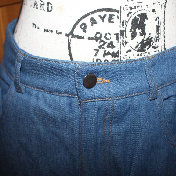 Shein X Patchwork 5 pocket Jeans Crop NWT Size M - Picture 6 of 11